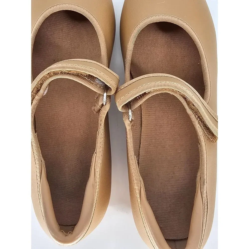Girl's Tap Shoes Easy Strap Brown Size 2.5 Little Kid